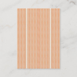 Vibrant Orange och vit strimlad bakgrund med Visitkort