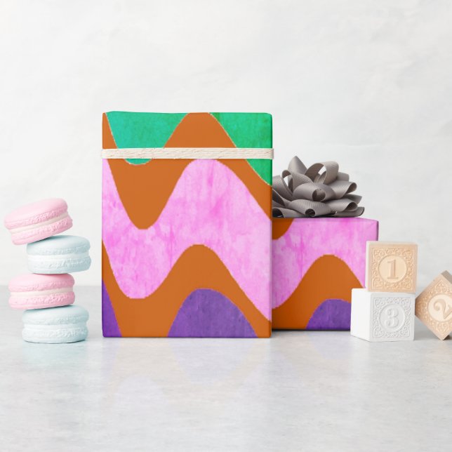 Vibrant Orange som ger ut ideal Presentpapper (Baby Shower)