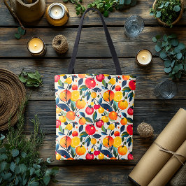 Vibrant Orchard Harvest Hälsa Tote Bag Tygkasse