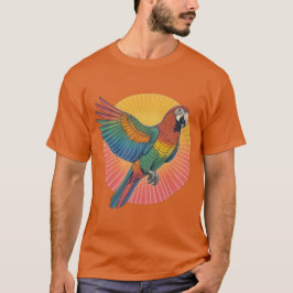 Vibrant Parrot Sunrise T Shirt