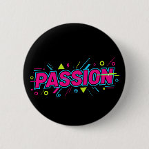 Vibrant Passion Typografi - Retro 90-tal Pop Art E