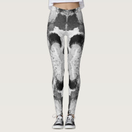 Vibrant Pastel Symmetry - Abstrakt Texturerad kons Leggings
