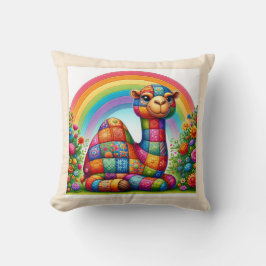 Vibrant Patchwork Camel Kudde