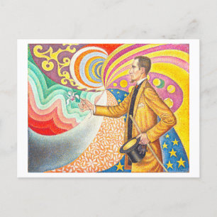 Vibrant Paul Signac Opus 217 Painting Postcard Vykort
