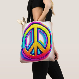 Vibrant Peace Artwork Tygkasse