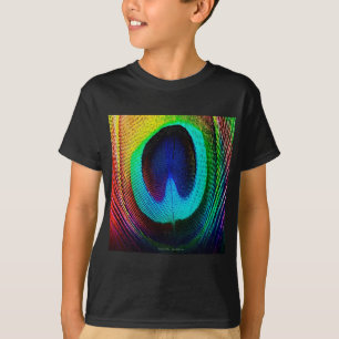 Vibrant Peacock Feather T-shirt