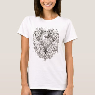 Vibrant Peacock Majesty T-shirt Design