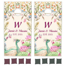 Vibrant Peacock och Blommigt Bröllop