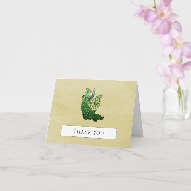 Vibrant Peacock Tack | Gult-kort Kort (Orkide)