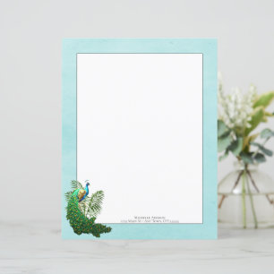 Vibrant Peacock Teal Papprare Lakan