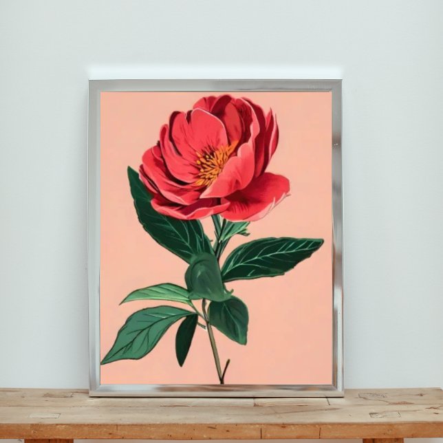 Vibrant Peony Fototryck (Skapare uppladdad)