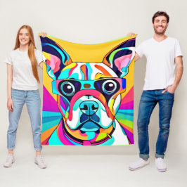 Vibrant Pet Glass-design Fleecefilt