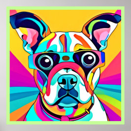 Vibrant Pet Glass-design Poster