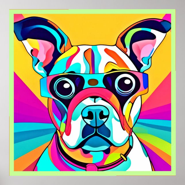 Vibrant Pet Glass-design Poster (Framsidan)
