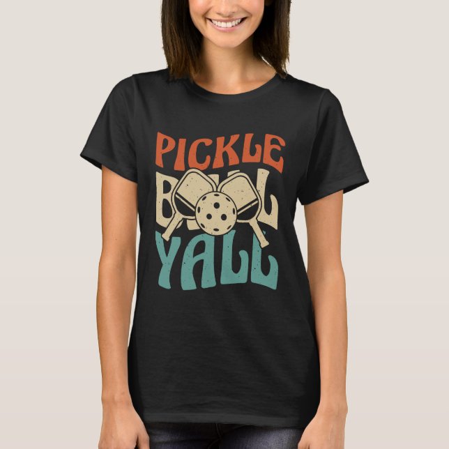 Vibrant Pickle Boll Yalu-tecken T Shirt (Framsida)
