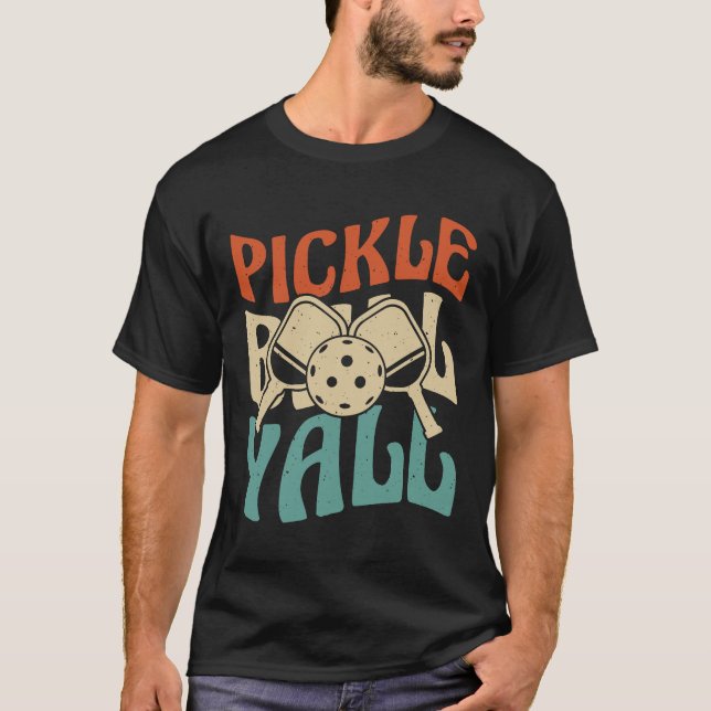 Vibrant Pickle Boll Yalu-tecken T Shirt (Framsida)