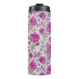 Vibrant Pink Floral Pattern With Magenta Flowers