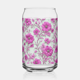 Vibrant Pink Floral Pattern With Magenta Flowers