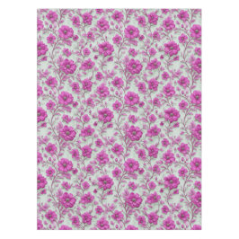 Vibrant Pink Floral Pattern With Magenta Flowers