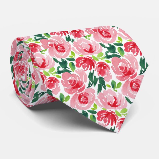 Vibrant Pinky Pink and Juicy Red Abstract Bloom Slips (Rullad)
