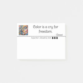 Vibrant Pixel Explosion painting Post-it Block