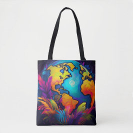 Vibrant Planet - Tropiskt jorddesign Tygkasse