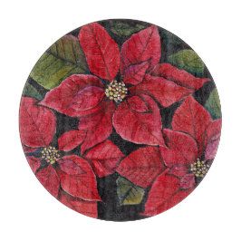 Vibrant poinsettia i vattenfärgen