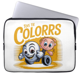 Vibrant Pop Art Cartoon Laptop Sleeve