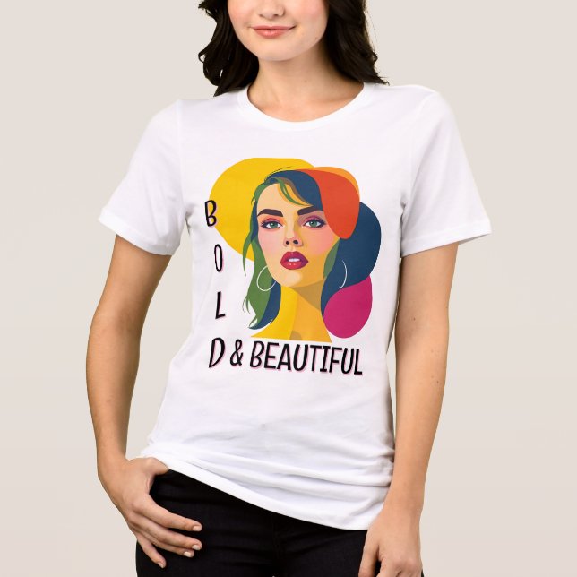 Vibrant pop Art Kvinnor T Shirt (Framsida)