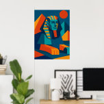 Vibrant pop Art Sphinx Poster<br><div class="desc">Öka ditt utrymme med den här djärva popkonsten Sphinx-poster, och koppla ihop det antika Egyptenen med det moderna geometriska stil. Dess vibrerande färg och abstrakt gör den till en slående väggardekör för vardagsrum, studior eller kreativ. Perfekt för älskare och konstentusiaster. Utforska den egyptiska samlingen för popup-konst för att hitta matchande...</div>