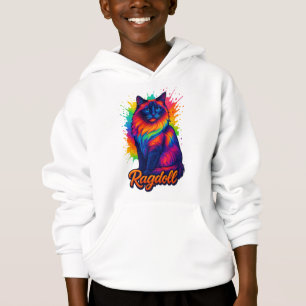 Vibrant poppart Ragdoll Cat - Colorful Neon Street T Shirt