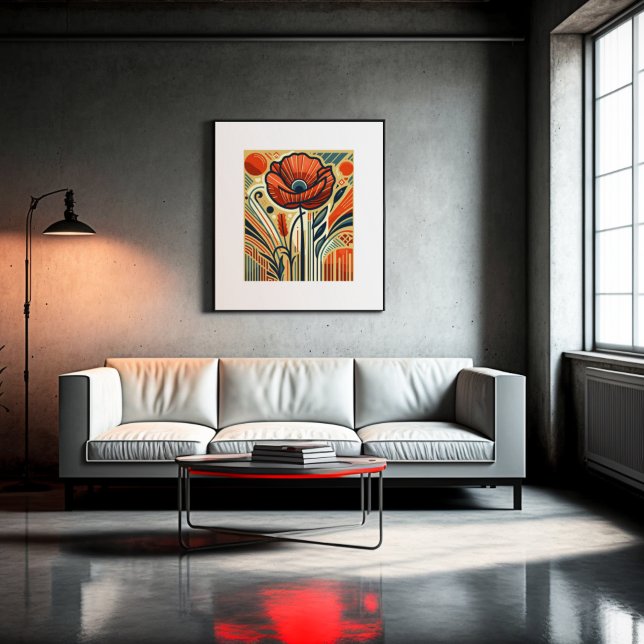 Vibrant Poppy Symphony Poster (Skapare uppladdad)