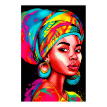 Vibrant Porträtt med färgat hörlskrot