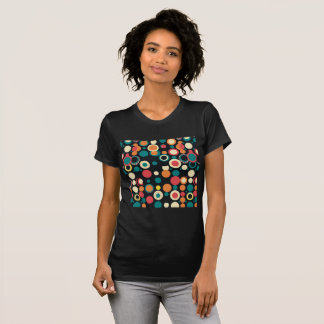 Vibrant prickfärgad circlescape t shirt