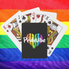 Vibrant PrideVibe: Handla Rainbow Heart Casinokort