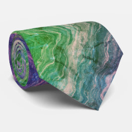 Vibrant Psychedelic Marble Flow in Green and Teal Slips