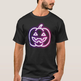 Vibrant PUMPKIN Ghost Glow Halloween-grafik T Shirt