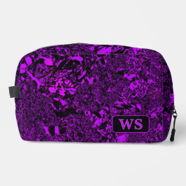 Vibrant Purple Monogram Toiletry Bag