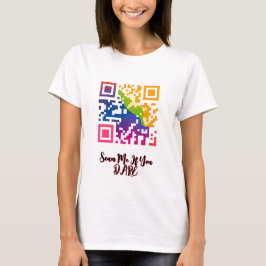 Vibrant QR-kod Art T Shirt