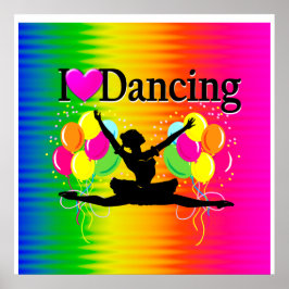 VIBRANT RAINBOW I KÄRLEK DANCING DESIGN POSTER