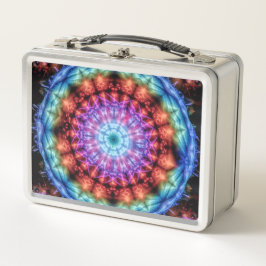 Vibrant Rainbow Kaleidoscope Colorful Mandala