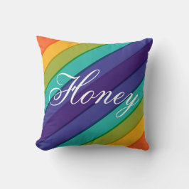 Vibrant Rainbow Kudde