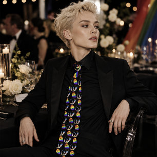Vibrant Rainbow Minimalistisk Tulpan HBTQ+ Slips
