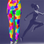Vibrant Rainbow Summer Leggings<br><div class="desc">En upplopp färg täcker denna roligt fyllda perfekt för yogafyllning,  konsistens eller bara bläckande runt omkring.</div>