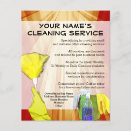 Vibrant Ray Business Office Städning Service Flyer