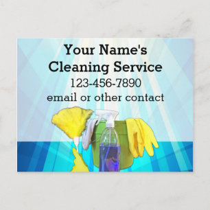 Vibrant Rays-Anpassningsbarna Städning service för Vykort