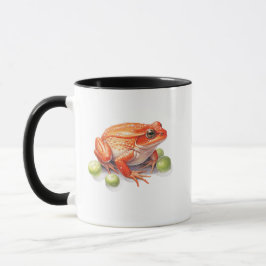 Vibrant Red Frog Coffee Mug Nature’s Bold Beauty Mugg