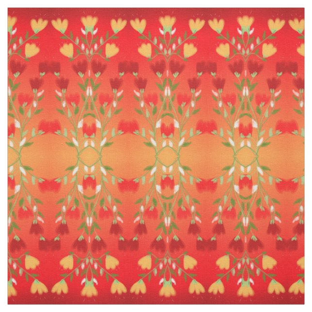 Vibrant Red Guld med Grönt Tyg (Provkarta)