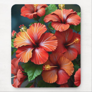 Vibrant Red Hibiscus Flowers-76894 Musmatta