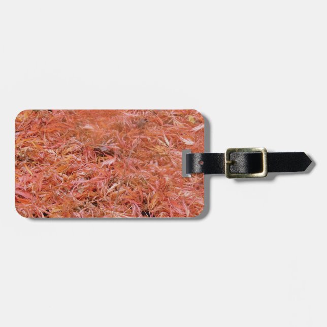 Vibrant Red Höst löv Bagagebricka (Horisontell Framsida)